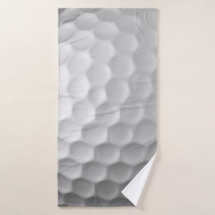 Witte Golfbaltextuur met Putjes Badhanddoek