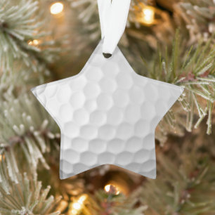 Witte Golfbaltextuur met Putjes Ornament
