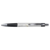 Witte Goud Glitter Agate Monogram Script pen (Achterkant)