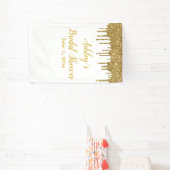 Witte Gouden Bruidsdouche Achtergrond Fotohokje Pr Spandoek (Insitu)