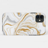 Witte, gouden en grijze marmer zoals zwembroeken V Case-Mate iPhone Case (Achterkant (horizontaal))
