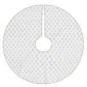 Witte gouden sterren schitteren helder kerstboom rok (Voorkant)