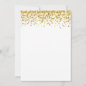 Witte & Gouden Typografie 60e Moderne Verjaardag Kaart (Achterkant)