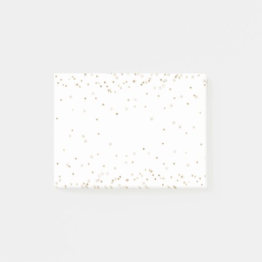 Witte goudglitter confetti spargel      post-it® notes (Voorkant)