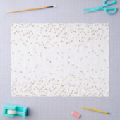 Witte goudglitter confetti spargel     tissuepapier (Craft)