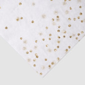 Witte goudglitter confetti spargel     tissuepapier (Detail)
