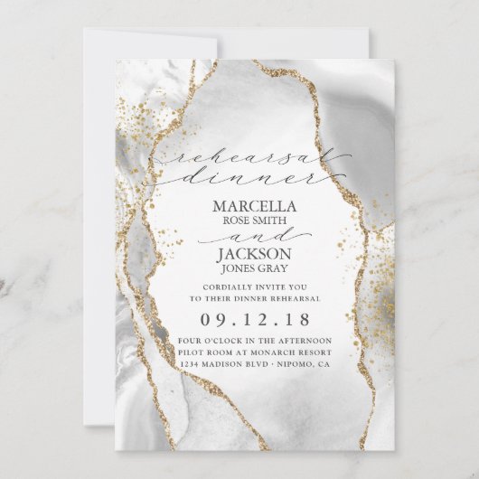 Witte, goudkleurige en grijze maffiaverhogende rep kaart (Voorkant)