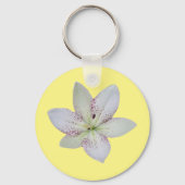 Witte goudstaartschelp sleutelhanger (Voorkant)