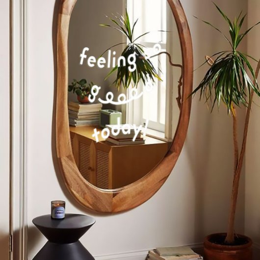 Witte Grappige Goede Vibes Window Cling Decal Deco