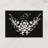 WITTE GRIFFINS MONOGRAM rood zwart Visitekaartje (Achterkant)