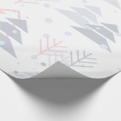 Witte grijs en pastelroze cadeaupapier (Hoek)