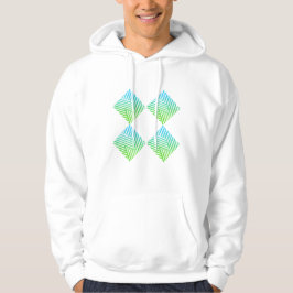 Witte & groenachtige hoodies