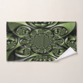 Witte Groene Bos Mini Bollen Bad Handdoek (Handdoek)