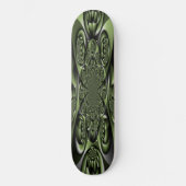 Witte Groene Bos Mini Bollen Skateboard (Voorkant)