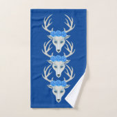 Witte groothandelaar Antlers  Blauw Roos Bad Handdoek (Handdoek)