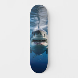 Witte Haai Skateboard