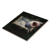 Witte haai tegeltje (Zijkant)