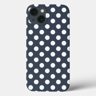 Witte haarpunten op blauw-grijze Hoesje-ate iPhone 13 Hoesje