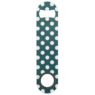 Witte haarpunten op blauwgroen speed flessenopener