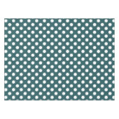 Witte haarpunten op blauwgroen tafelkleed (Voorkant (Horizontaal))
