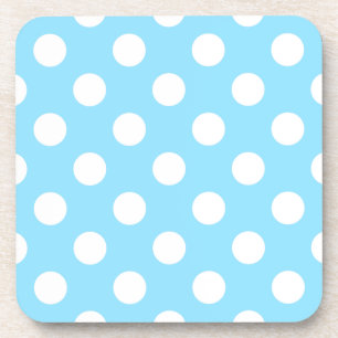 Witte haarpunten op bleek blauw onderzetter