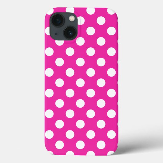 Witte haarpunten op fuchsia Hoesje-Mate iPhone cas Case-Mate iPhone Case (Achterkant)