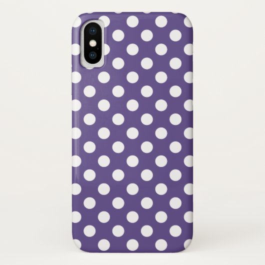 Witte haarpunten op ultraviolet Case-Mate iPhone case (Achterkant)