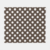 Witte haarvlekken op bruin fleece deken (Voorkant (Horizontaal))
