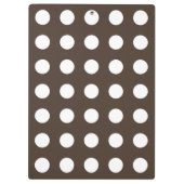 Witte haarvlekken op bruin klembord (Achterkant)