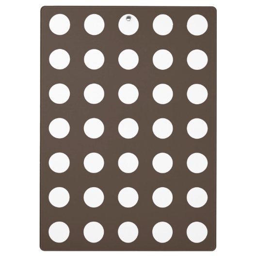 Witte haarvlekken op bruin klembord (Achterkant)