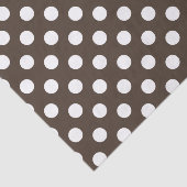 Witte haarvlekken op bruin tissuepapier (Detail)