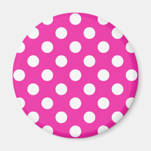 Witte haarvlekken op fuchsia magneet