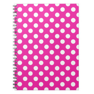 Witte haarvlekken op fuchsia notitieboek