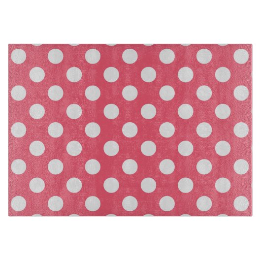 Witte haarvlekken op koraal snijplank (Voorkant)