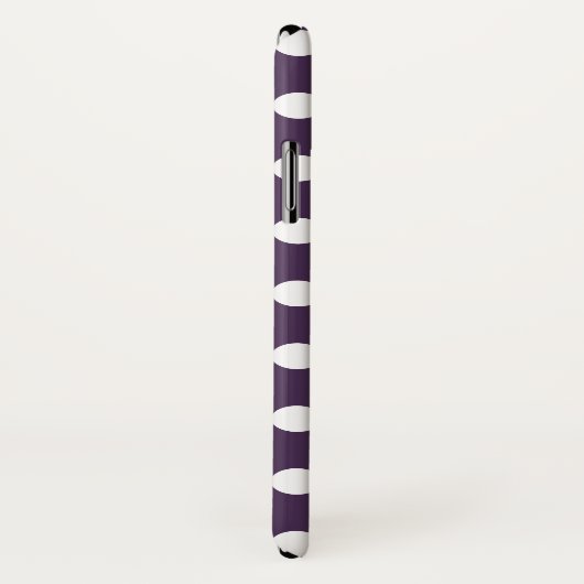 Witte haarvlekken op paarse pruimen Case-Mate iPhone case (Achterkant / rechts)