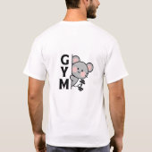 Witte half mouw t-shirt (Achterkant)