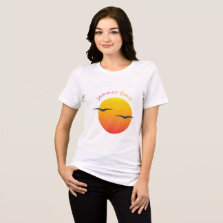 witte half mouwloos t-shirt met zon ontwerp