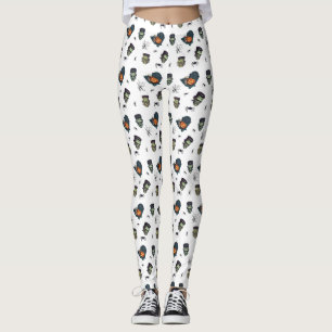 🤍 Witte Halloween Frankenstein Leggings 🎃👻