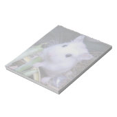 Witte hamster notitieblok (Gedraaid)