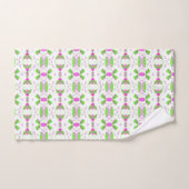 Witte handdoek Set met Hot Pinks (Handdoek)