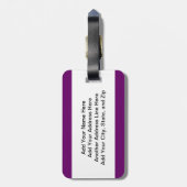 WITTE hardloop Bagagelabel (Achterkant verticaal)