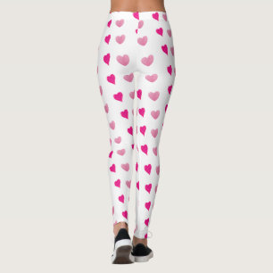 Witte hart Leggings