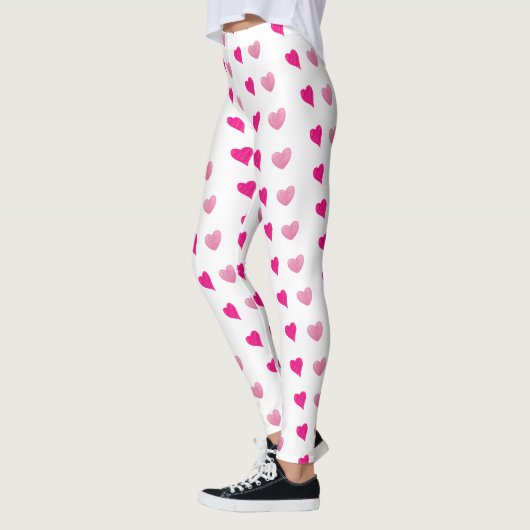 Witte hart Leggings (Links)
