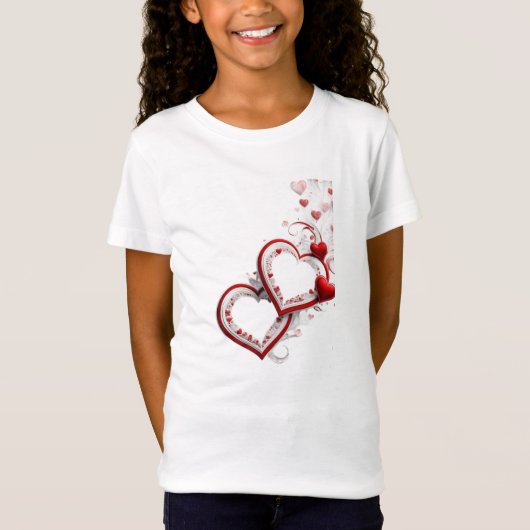 witte hart shirt (Voorkant)