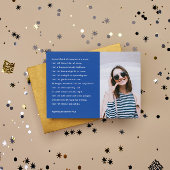 Witte Hart Sky Custom Foto Begrafenis Bedankkaart