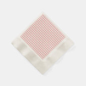 Witte harten op Blush Pink Servetten (Hoek)