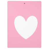 Witte hartklembord klembord (Achterkant)