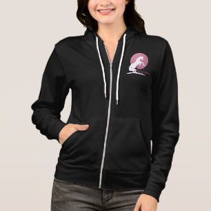 Witte hartpaarden V (roze) Hoodie
