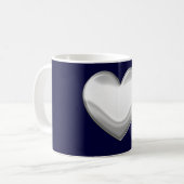 Witte hartslag Mok (Voorkant links)