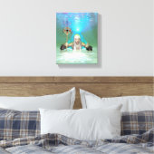 Witte Heks Canvas Afdruk (Insitu (Slaapkamer))